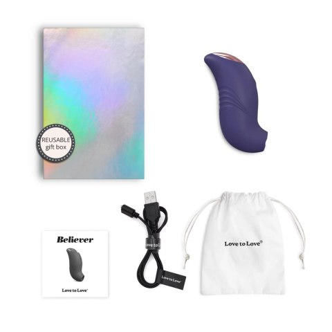 Love to Love - Wibrator - BELIEVER - MIDNIGHT INDIGO Love to Love - Wibrator - BELIEVER - MIDNIGHT INDIGO