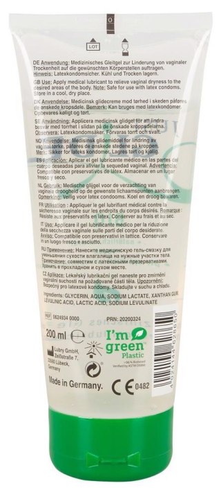 Just Glide - Lubrykant na bazie wody - Bio 200 ml