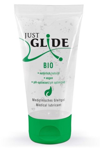 Just Glide - Lubrykant na bazie wody -  Bio 50 ml