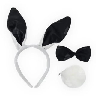 Zestaw Króliczka - Bunny Tiara & Bunny Tail - WYPRZEDAŻ