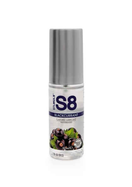 S8 - Żel smakowy na bazie wody - Flavored Lube 50ml Blackcurrant