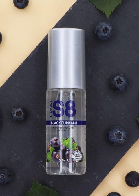 S8 - Żel smakowy na bazie wody - Flavored Lube 50ml Blackcurrant S8 - Żel smakowy na bazie wody - Flavored Lube 50ml Blackcurrant