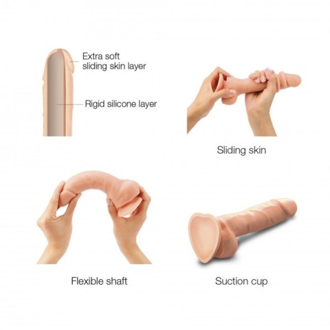 Dildo - SLIDING SKIN REALISTIC DILDO VANILLA XL - Strap-on-me Dildo - SLIDING SKIN REALISTIC DILDO VANILLA XL - Strap-on-me