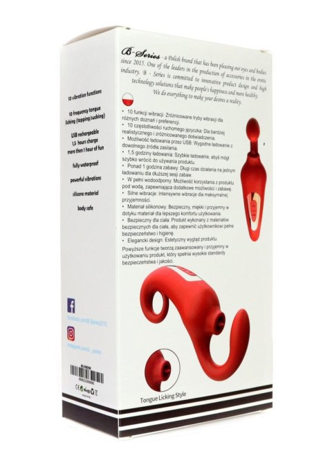 Wibrator-Merfi, 10 vibration functions, 10 frequency tongue licking USB Wibrator-Merfi, 10 vibration functions, 10 frequency tongue licking USB