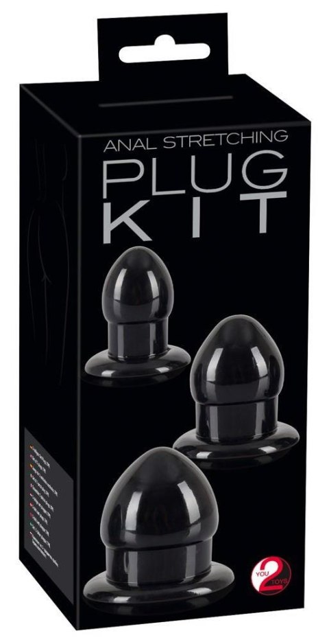 Zestaw 3 korków analnych - Anal Stretching Plug Kit - You2Toys Zestaw 3 korków analnych - Anal Stretching Plug Kit - You2Toys