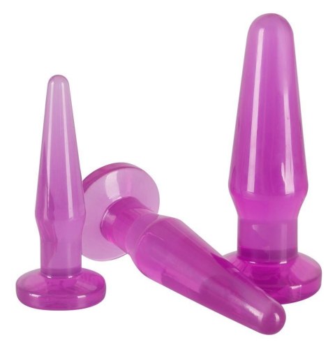 Zestaw 3 korków analnych - Anal Training Set purple - You2Toys