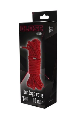 Lina - Dream Toys - BLAZE DELUXE BONDAGE ROPE 10M RED