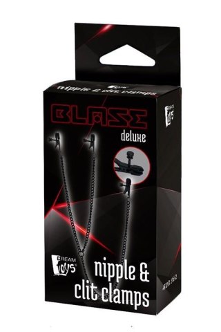 Klips na sutki i łechtaczkę - Dream Toys - BLAZE DELUXE NIPPLE & CLIT CLAMPS