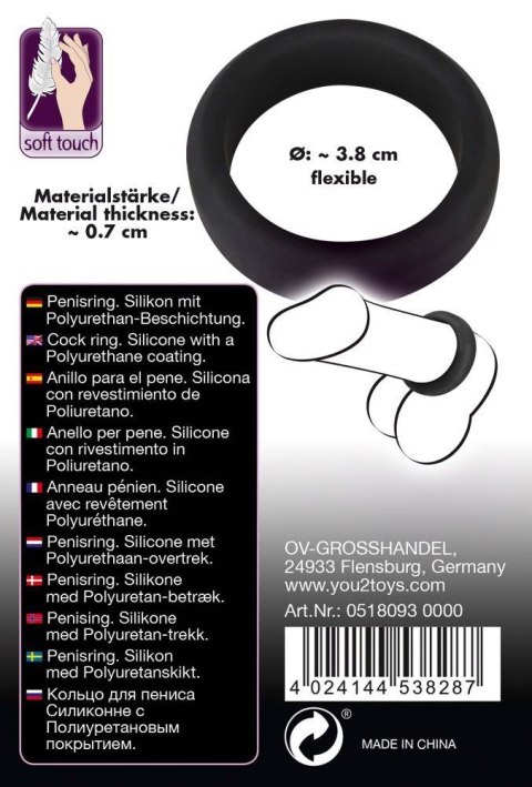 Pierścień erekcyjny - Black Velvets Cock Ring 3.8 cm Pierścień erekcyjny - Black Velvets Cock Ring 3.8 cm