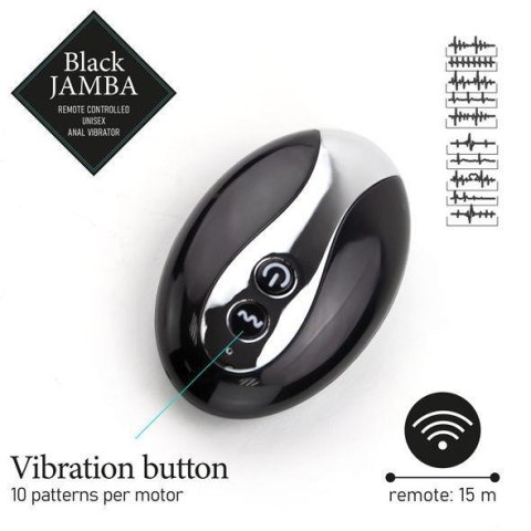 Wibrator analny - FeelzToys - Black Jamba Anal Vibrator Wibrator analny - FeelzToys - Black Jamba Anal Vibrator