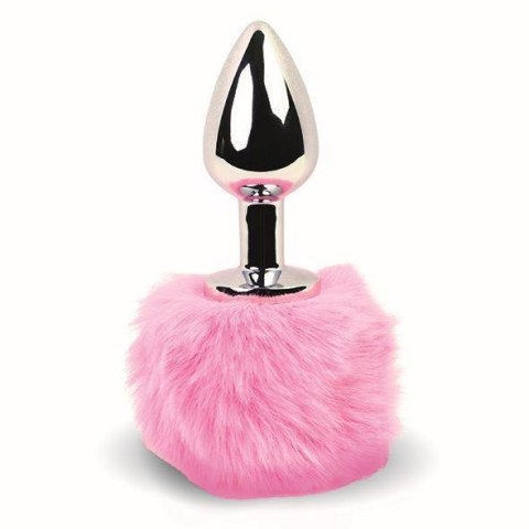 Korek analny - Króliczy ogon - FeelzToys - Bunny Tails Butt Plug Pink