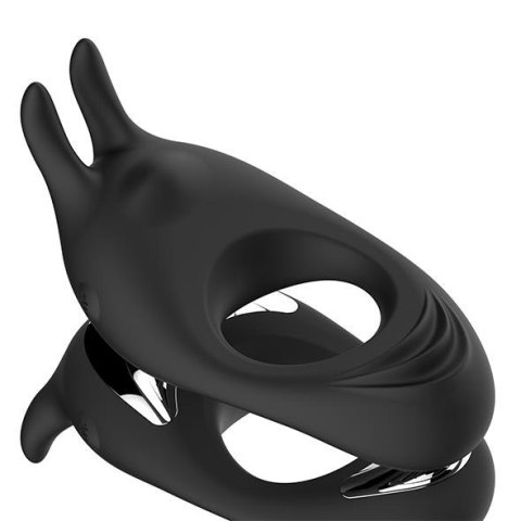 Pierścień wibrujący - FeelzToys - Zeus Dual Vibe Cock Ring Black Pierścień wibrujący - FeelzToys - Zeus Dual Vibe Cock Ring Black