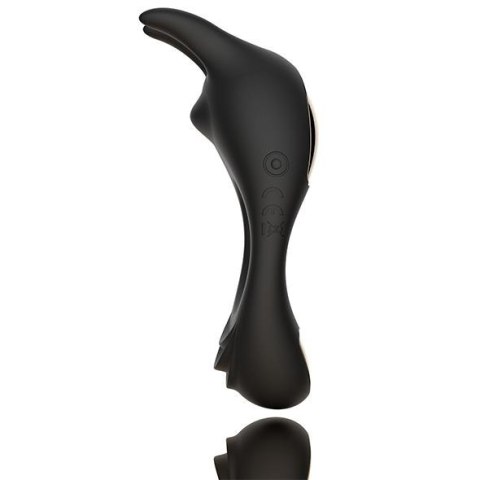 Pierścień wibrujący - FeelzToys - Zeus Dual Vibe Cock Ring Black Pierścień wibrujący - FeelzToys - Zeus Dual Vibe Cock Ring Black