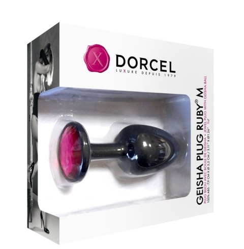 Korek analny z kryształkiem - Dorcel - GEISHA PLUG RUBY M Korek analny z kryształkiem - Dorcel - GEISHA PLUG RUBY M