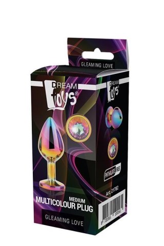 Kolrek analny z kryształkiem - GLEAMING LOVE MULTICOLOUR PLUG MEDIUM