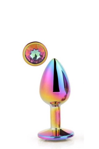 Kolrek analny z kryształkiem - GLEAMING LOVE MULTICOLOUR PLUG MEDIUM