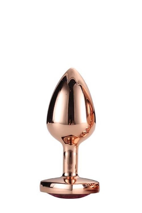 Korek analny z kryształkiem - GLEAMING LOVE ROSE GOLD PLUG SMALL - Dream Toys Korek analny z kryształkiem - GLEAMING LOVE ROSE GOLD PLUG SMALL - Dream Toys