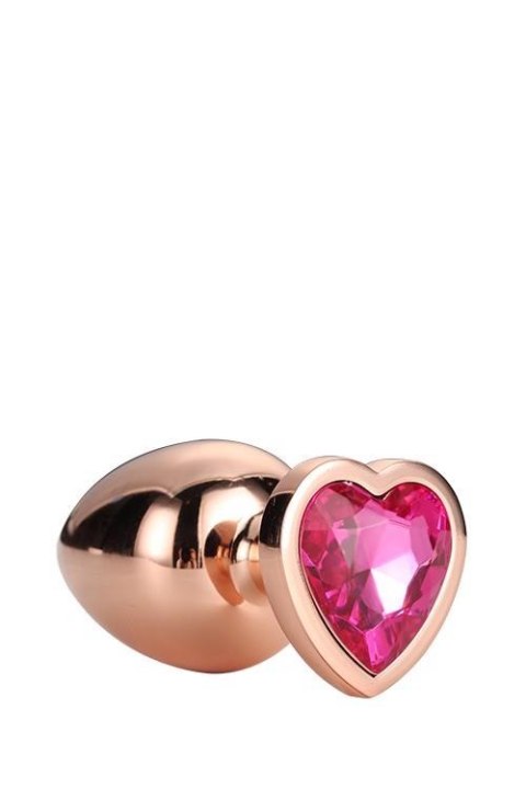 Korek analny z kryształkiem - GLEAMING LOVE ROSE GOLD PLUG SMALL - Dream Toys Korek analny z kryształkiem - GLEAMING LOVE ROSE GOLD PLUG SMALL - Dream Toys