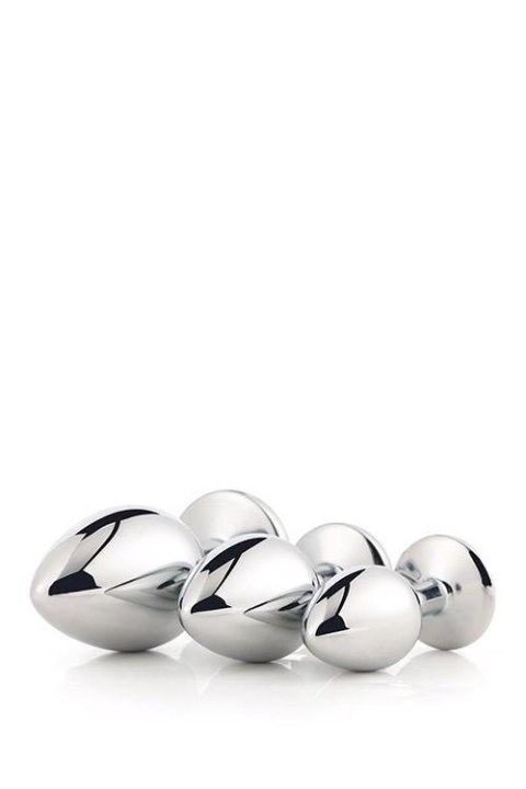 Zestaw 3 korków analnych - GLEAMING LOVE SILVER PLUG SET - Dream Toys Zestaw 3 korków analnych - GLEAMING LOVE SILVER PLUG SET - Dream Toys