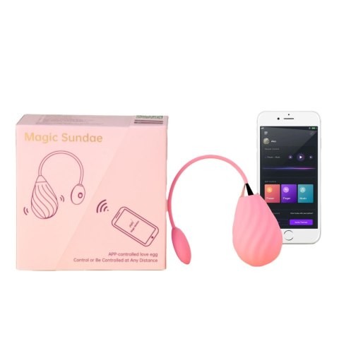 Wibrujące jajko - Magic Motion - Magic Sundae App Controlled Love Egg Pink Wibrujące jajko - Magic Motion - Magic Sundae App Controlled Love Egg Pink