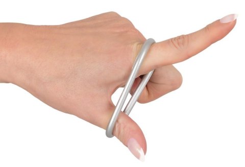 Zestaw 3 pierścieni erekcyjnych - Metallic Silicone Cock ring se Zestaw 3 pierścieni erekcyjnych - Metallic Silicone Cock ring se