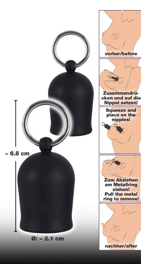 Przyssawki na sutki - Nipple Suckers - Black Velvets Przyssawki na sutki - Nipple Suckers - Black Velvets