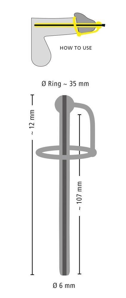Dilator do penisa - Penisplug - Piss Play with glans Dilator do penisa - Penisplug - Piss Play with glans