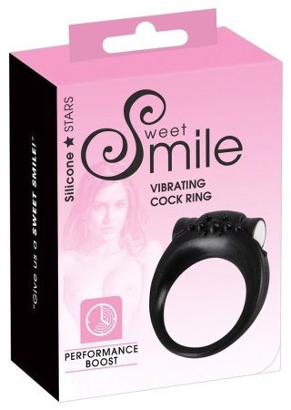 Wibrujący pierścień erekcyjny - Sweet Smile - Vibrating cock rin