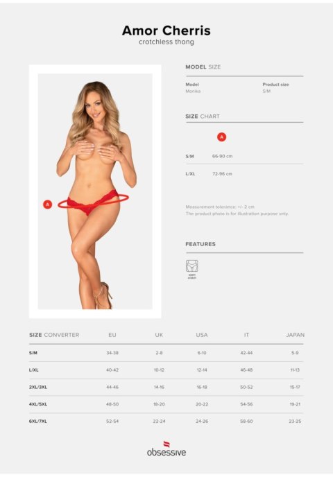 Obsessive - Stringi otwarte - Amor Cherris S/M Obsessive - Stringi otwarte - Amor Cherris S/M