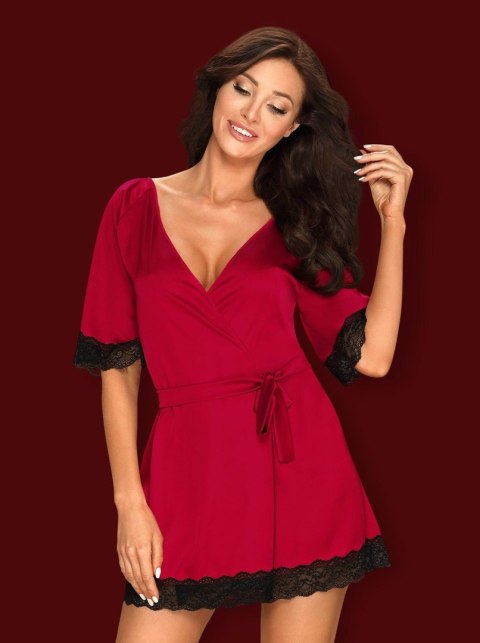 Obsessive - Szlafrok - Sensuelia szlafrok czerwony S/M Obsessive - Szlafrok - Sensuelia szlafrok czerwony S/M