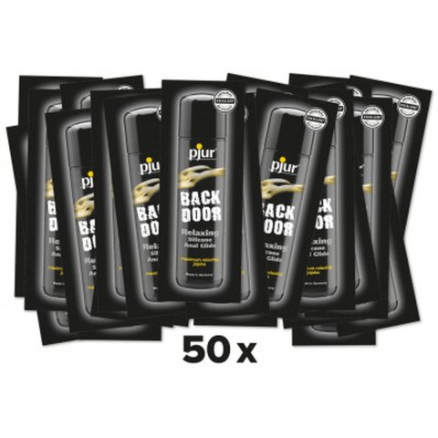 Pjur - Żel analny - pakiet 50 szt. po 1,5 ml - pjur Backdoor anal glide 1,5ml.-jojoba silicone lubricant - 50 sztuk Pjur - Żel analny - pakiet 50 szt. po 1,5 ml - pjur Backdoor anal glide 1,5ml.-jojoba silicone lubricant - 50 sztuk