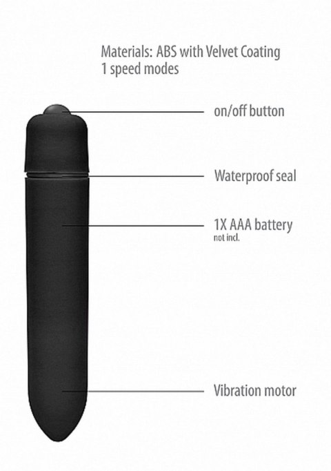 Wibrator - 1 Speed Bullet - Black Wibrator - 1 Speed Bullet - Black