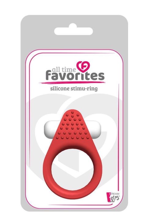 Pierścień wibracyjny - Dream Toys - ALL TIME FAVORITES SILICONE STIMU-RING RED Pierścień wibracyjny - Dream Toys - ALL TIME FAVORITES SILICONE STIMU-RING RED
