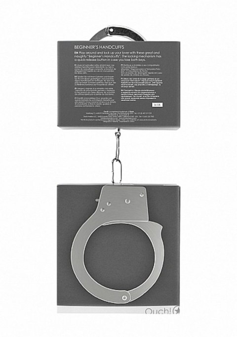 Kajdanki - Beginner`s Handcuffs - Metal Kajdanki - Beginner`s Handcuffs - Metal
