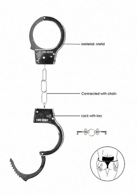 Kajdanki - Beginner`s Handcuffs - Metal Kajdanki - Beginner`s Handcuffs - Metal