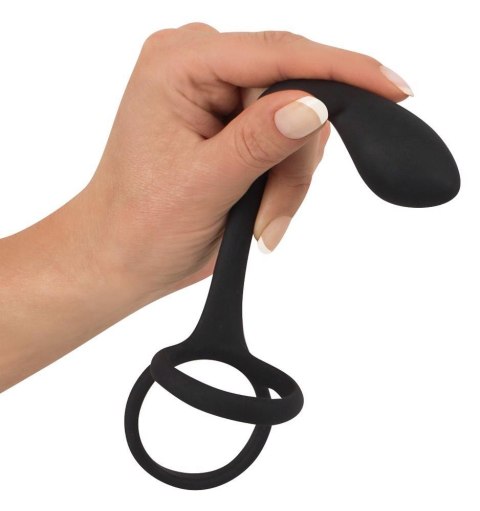Korek analny z pierścieniem - Black Velvets Cock + Ball ring Korek analny z pierścieniem - Black Velvets Cock + Ball ring