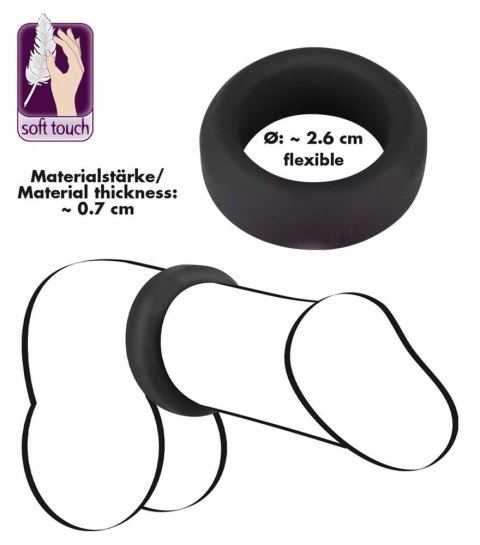 Pierścień erekcyjny - Black Velvets Cock Ring 2.6 cm Pierścień erekcyjny - Black Velvets Cock Ring 2.6 cm