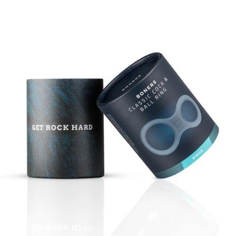 Podwójny pierścień erekcyjny - Boners Silicone Cock Ring And Ball Stretcher - Grey Podwójny pierścień erekcyjny - Boners Silicone Cock Ring And Ball Stretcher - Grey