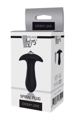 Wibrujący korek analny - CHEEKY LOVE SINGLE SPEED SPIRAL PLUG
