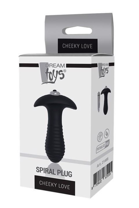 Wibrujący korek analny - CHEEKY LOVE SINGLE SPEED SPIRAL PLUG Wibrujący korek analny - CHEEKY LOVE SINGLE SPEED SPIRAL PLUG
