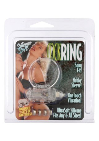 Pierścień wibrujący - Cockring Silicon Transparent