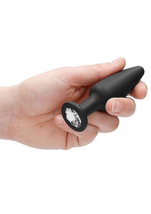 Korek analny z kryształkie - Shaped Diamond Butt Plug - Black Korek analny z kryształkie - Shaped Diamond Butt Plug - Black