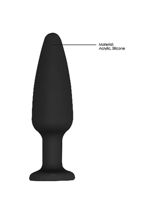 Korek analny z kryształkie - Shaped Diamond Butt Plug - Black Korek analny z kryształkie - Shaped Diamond Butt Plug - Black