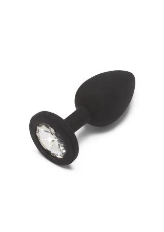 Korek analny z kryształkiem - Diamond Booty Jewel Small Black