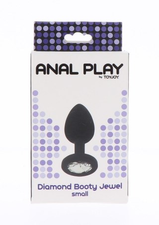 Korek analny z kryształkiem - Diamond Booty Jewel Small Black