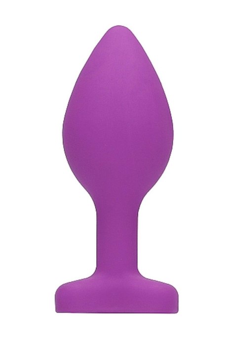 Korek analny z kryształkiem - Diamond Heart Butt Plug - Regular - Purple Korek analny z kryształkiem - Diamond Heart Butt Plug - Regular - Purple