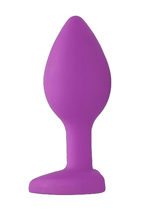 Korek analny z kryształkiem - Diamond Heart Butt Plug - Regular - Purple Korek analny z kryształkiem - Diamond Heart Butt Plug - Regular - Purple