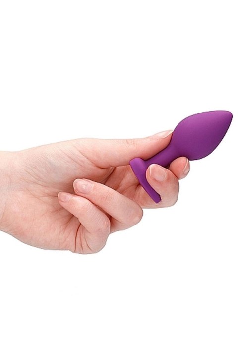 Korek analny z kryształkiem - Diamond Heart Butt Plug - Regular - Purple Korek analny z kryształkiem - Diamond Heart Butt Plug - Regular - Purple