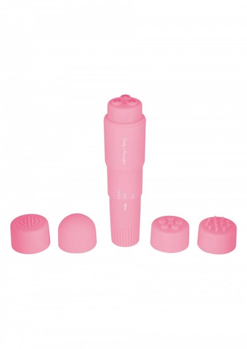 Masażer z wymiennymi końcówkami - Funky Massager Pink Masażer z wymiennymi końcówkami - Funky Massager Pink