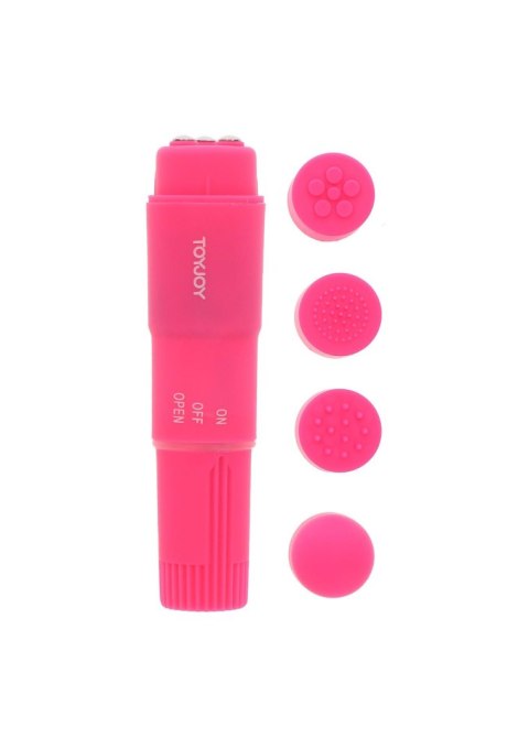 Masażer z wymiennymi końcówkami - Funky Massager Pink Masażer z wymiennymi końcówkami - Funky Massager Pink